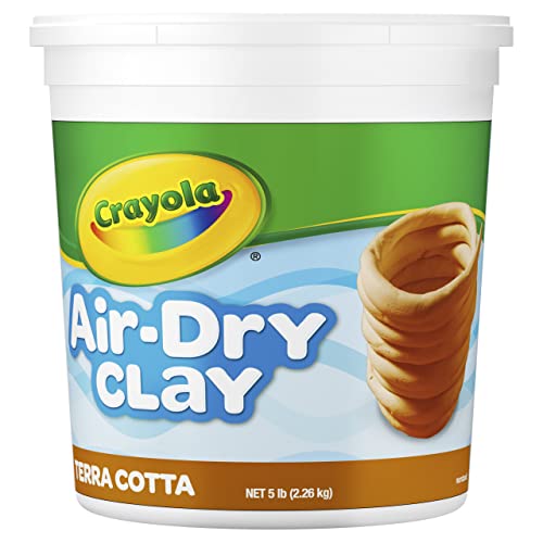 Crayola Air Dry Clay (5lb Bucket), Natural White Modeling Clay for Kids, Sculpting Material, Craft Supplies for Classrooms [Amazon Exclusive]