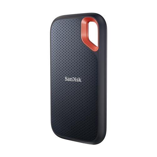 SanDisk 1TB Extreme Portable SSD - Up to 1050MB/s, USB-C, USB 3.2 Gen 2, IP65 Water and dust Resistance, Updated Firmware, Monterey - External Solid State Drive - SDSSDE61-1T00-G25M