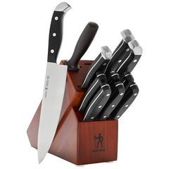 HENCKELS Premium Quality 15-Piece Knife Set with Block, Razor-Sharp, German Engineered Knife Informed by over 100 Years of Masterful Knife Making, Lightweight and Strong, Dishwasher Safe