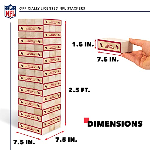 Wild Sports NFL XL Stackers – Stacks Over 5 ft. High – Direct Print HD Team Graphics Won't Peel or Fade – Great Gift for Any Football Fan! Family Outdoor Game for Backyard, Barbeque, or Tailgate Party