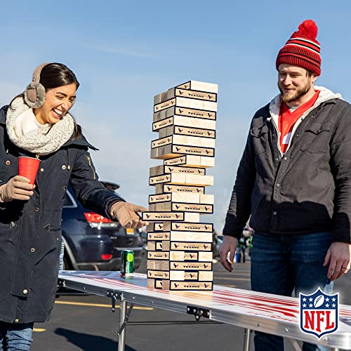 Wild Sports NFL XL Stackers – Stacks Over 5 ft. High – Direct Print HD Team Graphics Won't Peel or Fade – Great Gift for Any Football Fan! Family Outdoor Game for Backyard, Barbeque, or Tailgate Party