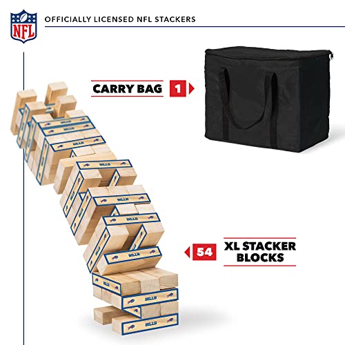 Wild Sports NFL XL Stackers – Stacks Over 5 ft. High – Direct Print HD Team Graphics Won't Peel or Fade – Great Gift for Any Football Fan! Family Outdoor Game for Backyard, Barbeque, or Tailgate Party