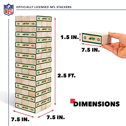 Wild Sports NFL XL Stackers – Stacks Over 5 ft. High – Direct Print HD Team Graphics Won't Peel or Fade – Great Gift for Any Football Fan! Family Outdoor Game for Backyard, Barbeque, or Tailgate Party