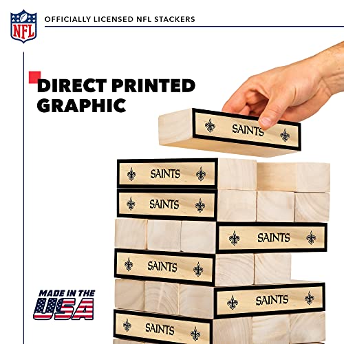 Wild Sports NFL XL Stackers – Stacks Over 5 ft. High – Direct Print HD Team Graphics Won't Peel or Fade – Great Gift for Any Football Fan! Family Outdoor Game for Backyard, Barbeque, or Tailgate Party