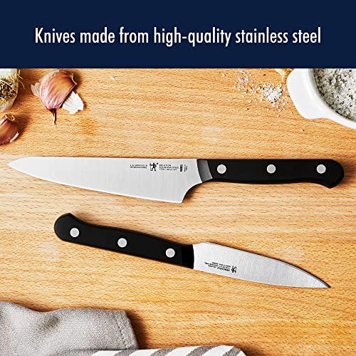 HENCKELS Premium Quality 15-Piece Knife Set with Block, Razor-Sharp, German Engineered Knife Informed by over 100 Years of Masterful Knife Making, Lightweight and Strong, Dishwasher Safe