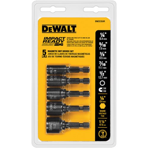 DEWALT Screwdriver Bit Set with Tough Case, 45-Piece (DW2166),Grey/Silver Screwdriving Set With Tough Case