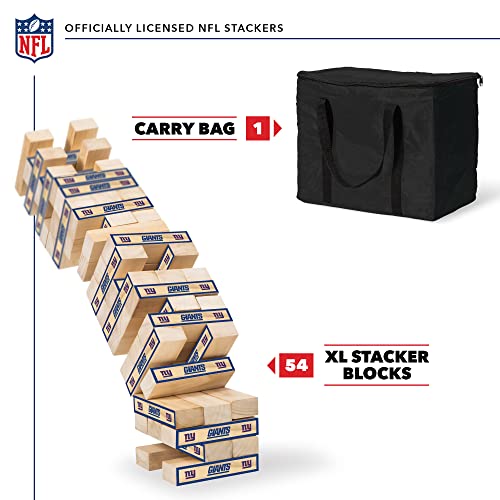 Wild Sports NFL XL Stackers – Stacks Over 5 ft. High – Direct Print HD Team Graphics Won't Peel or Fade – Great Gift for Any Football Fan! Family Outdoor Game for Backyard, Barbeque, or Tailgate Party