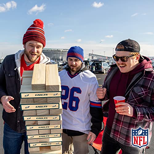 Wild Sports NFL XL Stackers – Stacks Over 5 ft. High – Direct Print HD Team Graphics Won't Peel or Fade – Great Gift for Any Football Fan! Family Outdoor Game for Backyard, Barbeque, or Tailgate Party