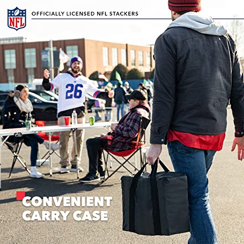 Wild Sports NFL XL Stackers – Stacks Over 5 ft. High – Direct Print HD Team Graphics Won't Peel or Fade – Great Gift for Any Football Fan! Family Outdoor Game for Backyard, Barbeque, or Tailgate Party