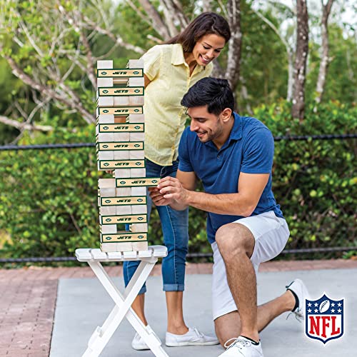 Wild Sports NFL XL Stackers – Stacks Over 5 ft. High – Direct Print HD Team Graphics Won't Peel or Fade – Great Gift for Any Football Fan! Family Outdoor Game for Backyard, Barbeque, or Tailgate Party