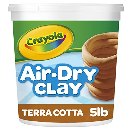 Crayola Air Dry Clay (5lb Bucket), Natural White Modeling Clay for Kids, Sculpting Material, Craft Supplies for Classrooms [Amazon Exclusive]