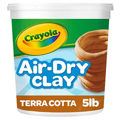 Crayola Air Dry Clay (5lb Bucket), Natural White Modeling Clay for Kids, Sculpting Material, Craft Supplies for Classrooms [Amazon Exclusive]