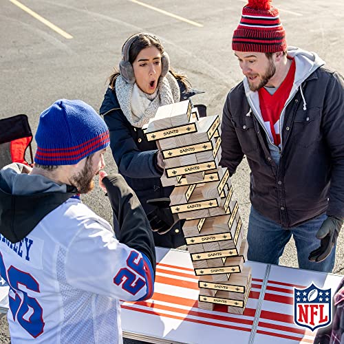 Wild Sports NFL XL Stackers – Stacks Over 5 ft. High – Direct Print HD Team Graphics Won't Peel or Fade – Great Gift for Any Football Fan! Family Outdoor Game for Backyard, Barbeque, or Tailgate Party