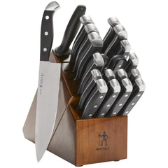 HENCKELS Premium Quality 15-Piece Knife Set with Block, Razor-Sharp, German Engineered Knife Informed by over 100 Years of Masterful Knife Making, Lightweight and Strong, Dishwasher Safe