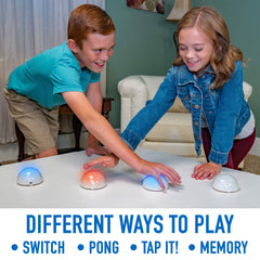 Fotorama Tap It Wireless Ultra High-Tech Pod , 4 Fun Games in One, Develop Hand-Eye Coordination, Agility, and Memory, Up to 8 Players, for Ages 6 and Up , White