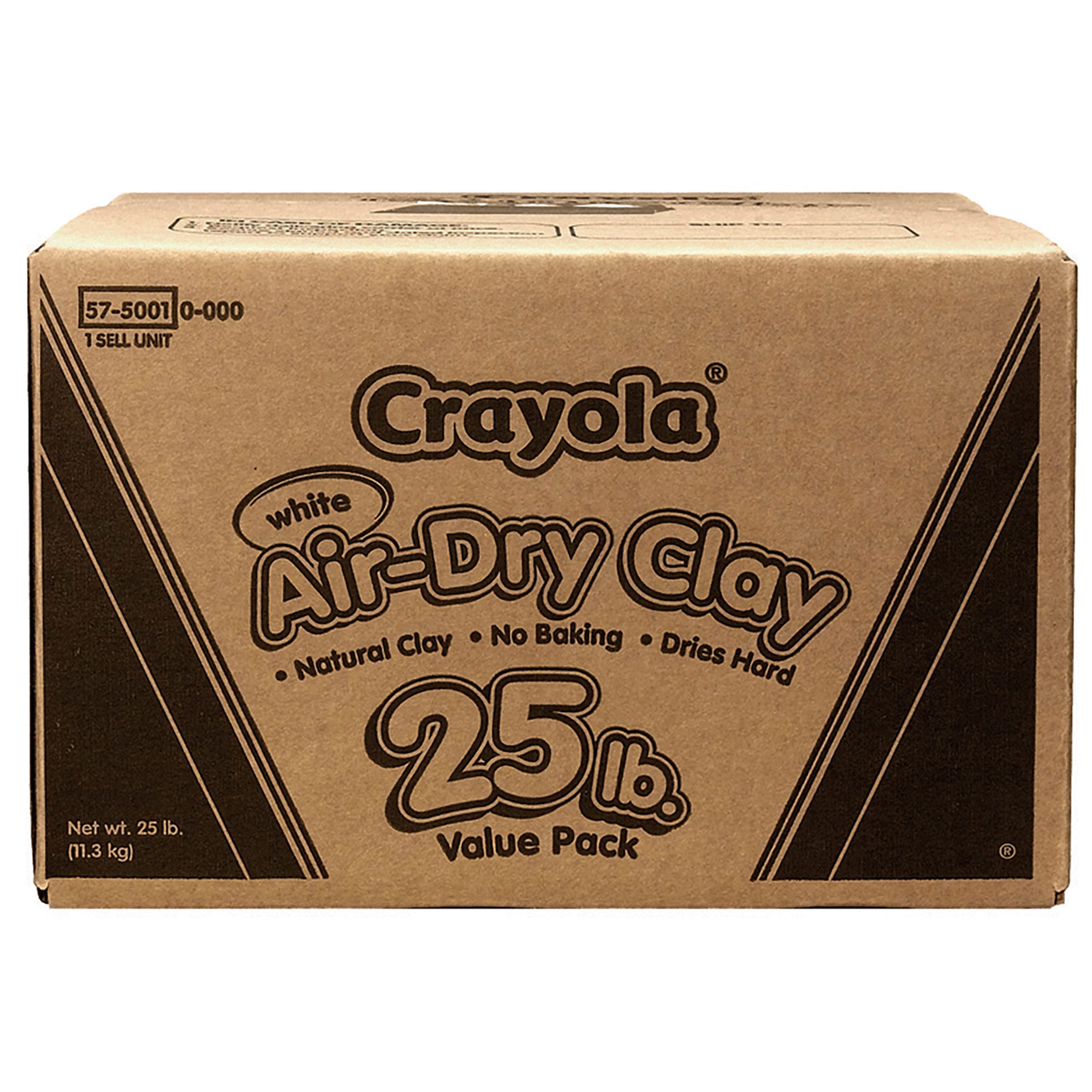 Crayola Air Dry Clay (5lb Bucket), Natural White Modeling Clay for Kids, Sculpting Material, Craft Supplies for Classrooms [Amazon Exclusive]