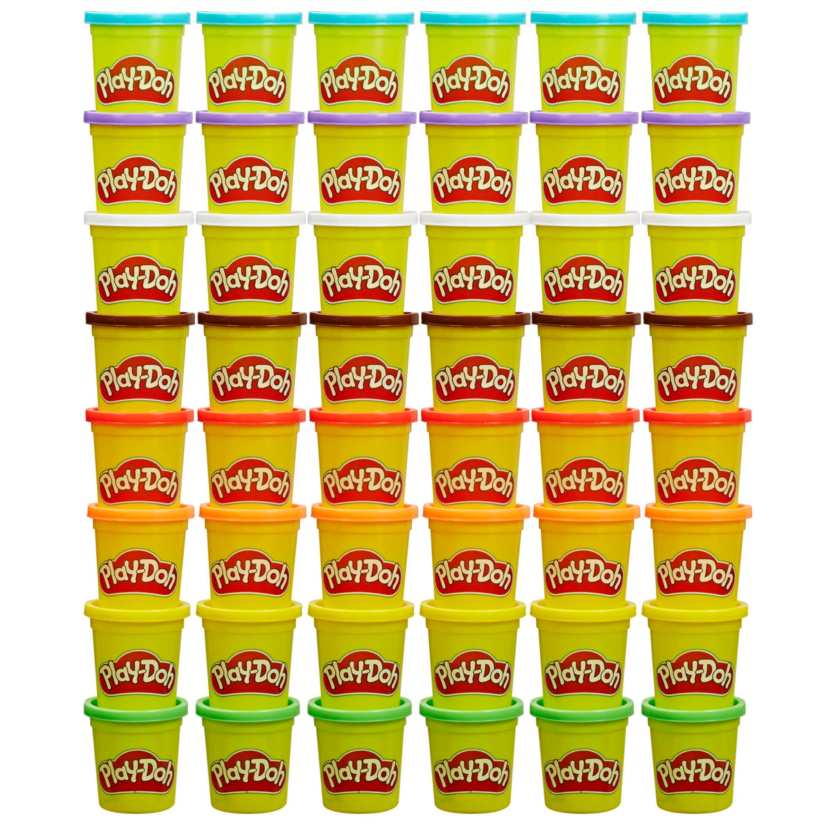 Play-Doh Bulk Pack of 48 Cans, 6 Sets of 8 Modeling Compound Colors, Party Favors, Arts & Crafts, 3oz, Preschool Toys 2+ (Amazon Exclusive)